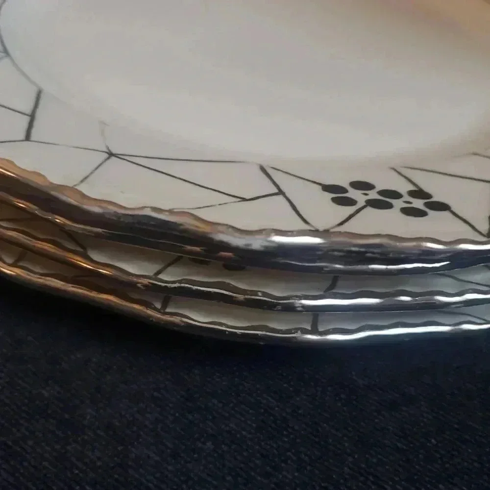 Tea Pot and Desert Plate‎ Set